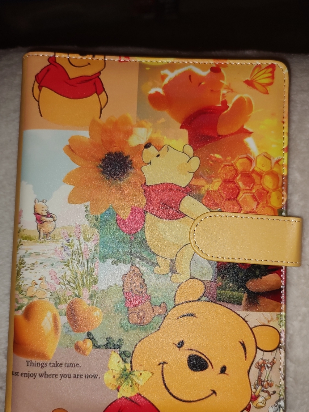 New! A5 Winnie the Pooh Binder Patchwork With Paper